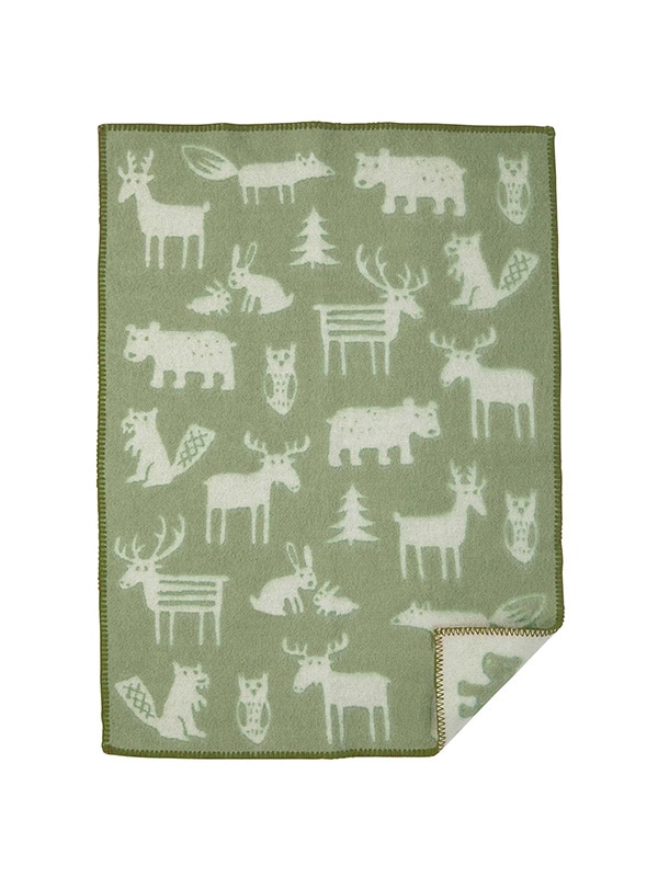 Klippan Ullfilt Forest Lime Klippan Ullfilt Forest Lime