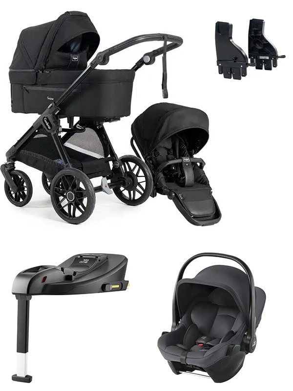 Barnvagnspaket Emmaljunga Sento Pro – med Britax Babysafe Core babyskydd, Core bas & adaptrar