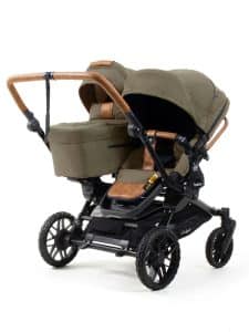 Emmaljunga Double Sento chassi inkl. 1st Liggdel + 1st Ergo Seat Outdoor Olive Double Sento